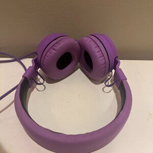 Rockpapa purple wired headphones